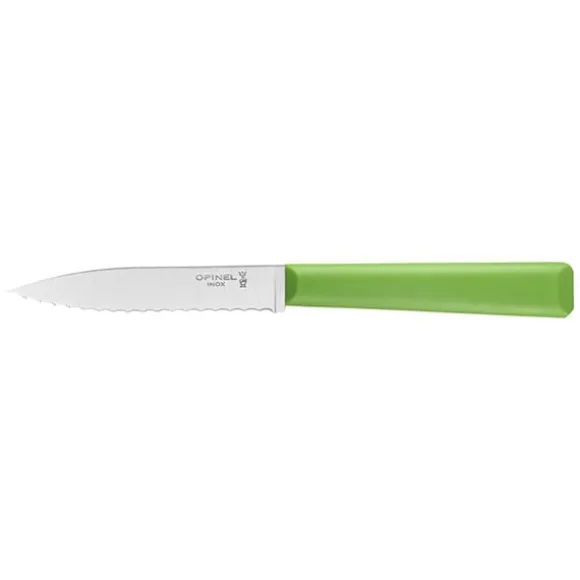 Couteau Cranté N°313 Essentiels+ Vert 10 cm inox Opinel