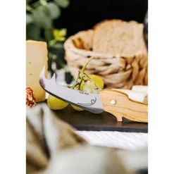 Couteau à fromage Rhino manche en bois d'olivier Roger Orfèvre