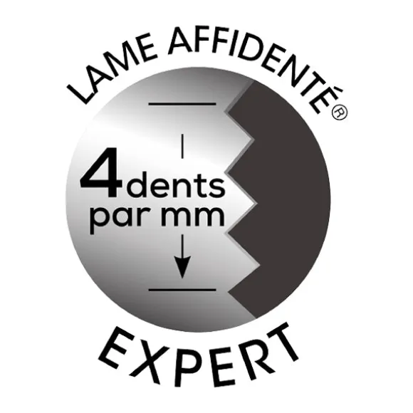 Couteau grillade lame 11 cm Affidentée avec protection Nogent