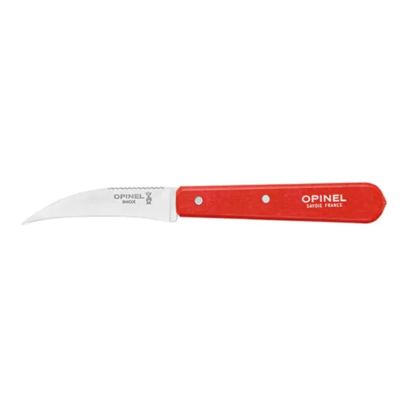 Couteau à légumes N°114 lame inox 7 cm rouge Opinel