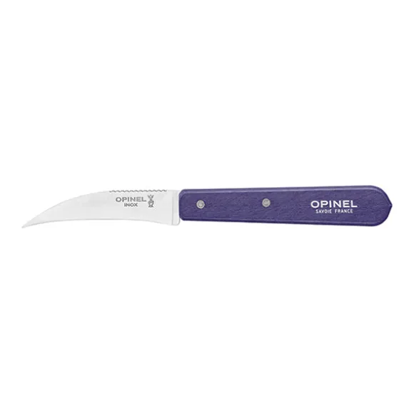 Couteau à légumes N°114 lame inox 7 cm violet Opinel