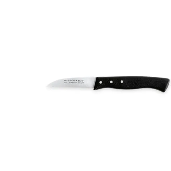 Couteau office lame droite 6,5 cm Affidentée avec protection Nogent