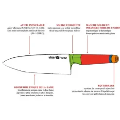 Couteau santoku tranchelard 16 cm De Buyer