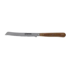 Couteau à tomate bois d'olivier lame inox 11 cm Mathon