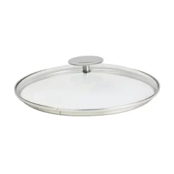 Couvercle en verre bombé Platine 30 cm Cristel