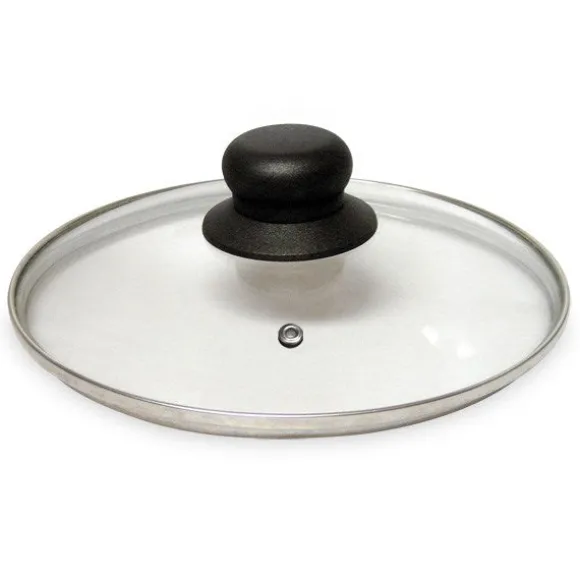 Couvercle en verre cerclé inox 32 cm Baumalu