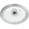 Couvercle en verre et inox multidiamètre 24, 26 et 28 cm Mathon