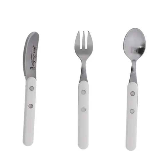 3 couverts enfants Bistrot à la française blanc Jean Dubost