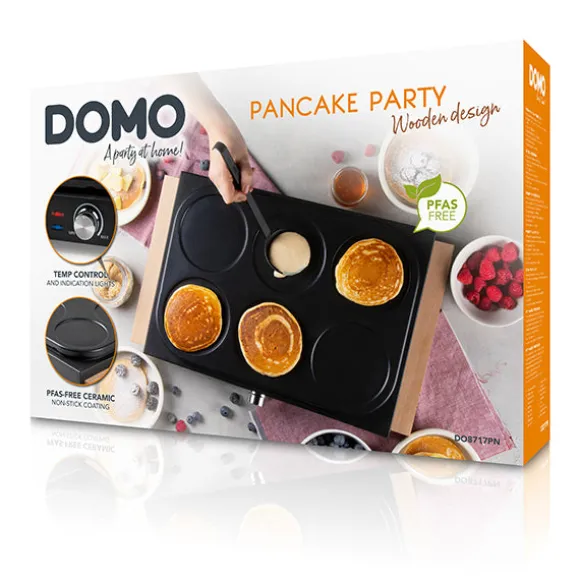 Crêpière électrique mini-crêpes 6 personnes DO8717PN 1000 W Domo