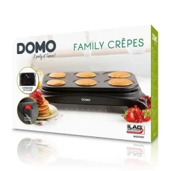 Crêpière électrique 6 personnes Family crêpes DO8709P 1000 W Domo