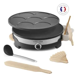 Crêpière Tradi'Duo double plaques 1500 W Lagrange