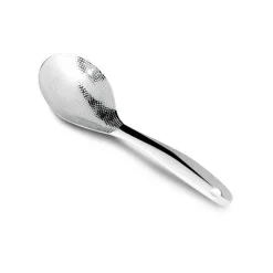 Cuillère à riz martelée en inox I Genietti