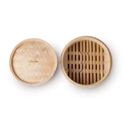 Cuiseur vapeur bambou 2 niveaux 26 cm Ibili