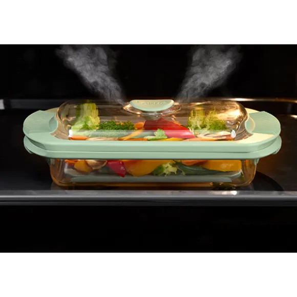 Cuiseur vapeur en verre avec étage intérieur Lékué