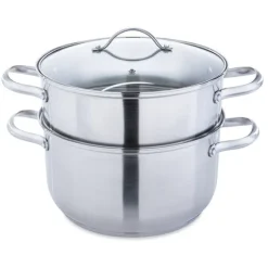 Cuiseur vapeur inox 26 cm 1 panier Mathon