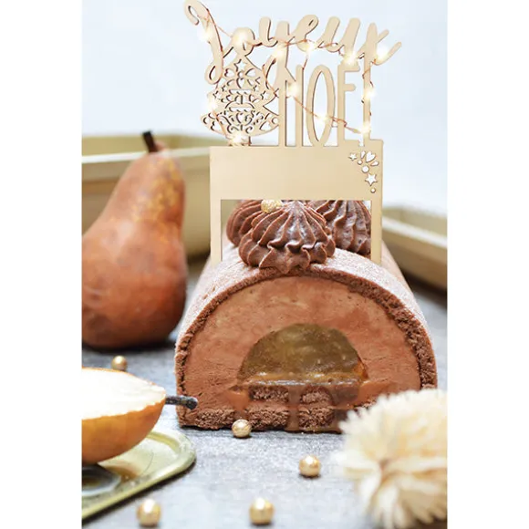 Décoration bois et LED Joyeux Noël Scrapcooking
