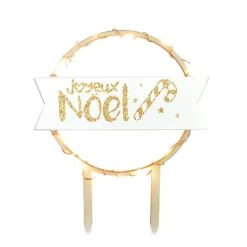 Décoration LED et bois Joyeux Noël Scrapcooking