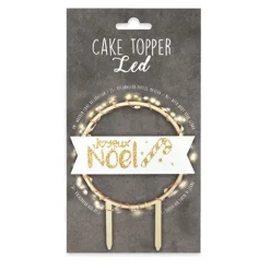 Décoration LED et bois Joyeux Noël Scrapcooking