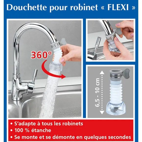 Douchette pour robinet d’évier et lavabo Flexi Wenko by Maximex