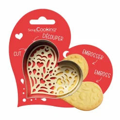 Emporte-pièce et embosseur Cœur Scrapcooking