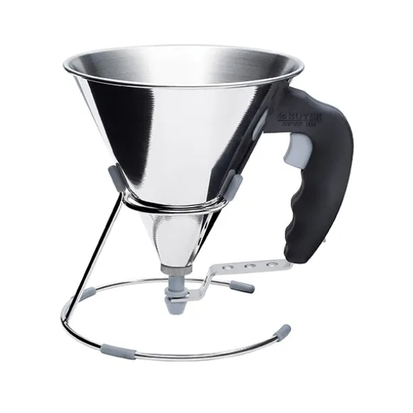 Entonnoir à piston Kwik noir De Buyer