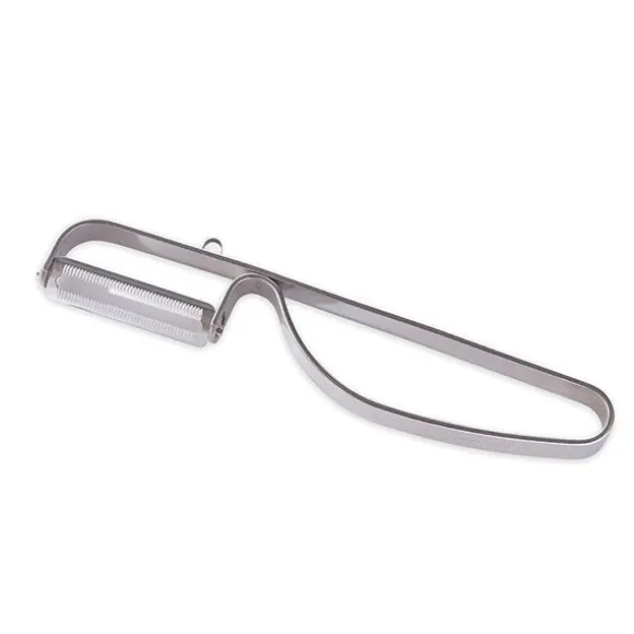 Eplucheur rasoir inox lame dentelée spécial peaux fines Mathon