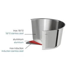 Faitout inox avec couvercle 1826 24 cm 4,3 L Cristel