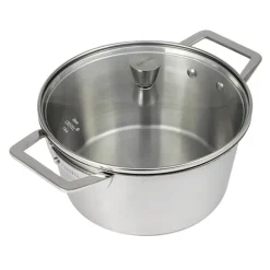 Faitout inox avec couvercle 1826 24 cm 4,3 L Cristel