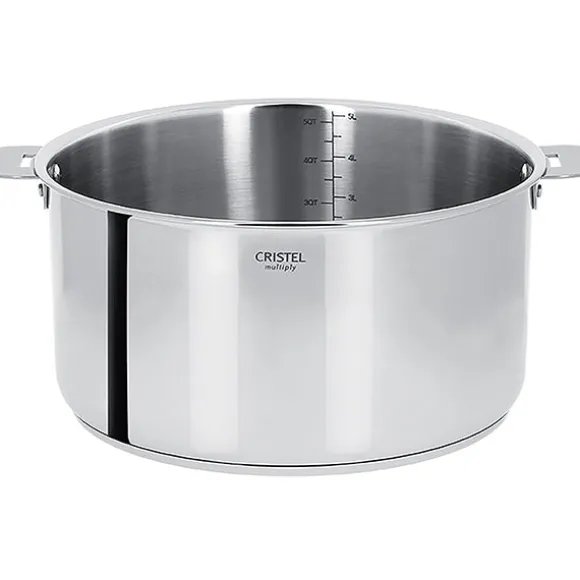 Faitout inox Casteline sans manche 24 cm Cristel