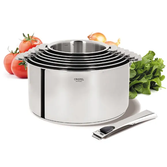 Faitout inox Casteline sans manche 24 cm Cristel