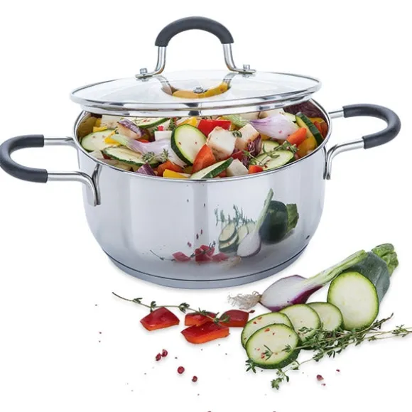Faitout inox Rapid Cook avec couvercle 20 cm 3,1 L Mathon