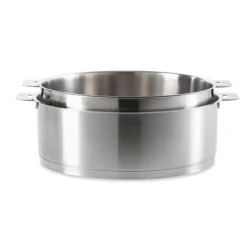 Faitout inox Strate sans manche 24 cm 5,1 L Cristel