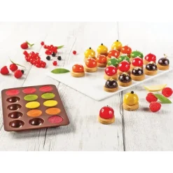 Flexi'plaque silicone 15 mini demi-sphères 3 cm Mathon