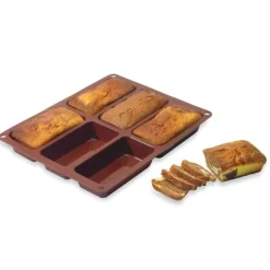Flexi' plaque silicone 6 petits cakes Mathon