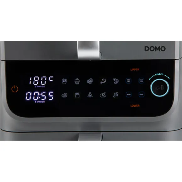 Friteuse à air chaud à doubles compartiments vertical 10 L 2500 W DO549FR Domo