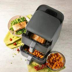 Friteuse à air chaud à doubles compartiments vertical 10 L 2500 W DO549FR Domo