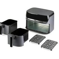 Friteuse à air chaud à doubles compartiments Double Fry Zone 8 L 2850 W DO552FR Domo
