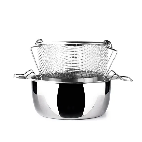 Friteuse avec panier et couvercle 20 cm Ibili