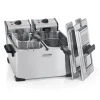 Friteuse inox double cuve 7 L 4000 W KCPFR70X Kitchen Chef Professional