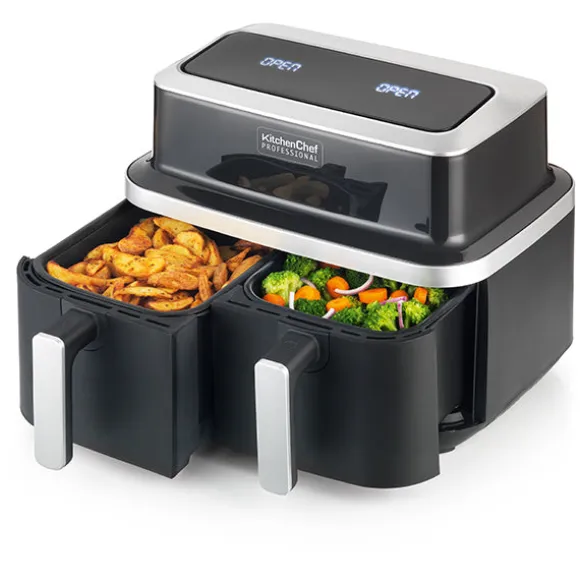 Friteuse sans huile à air pulsé 2 x 4,2 L KCP.FR84-AIRDUO Kitchen Chef Professional