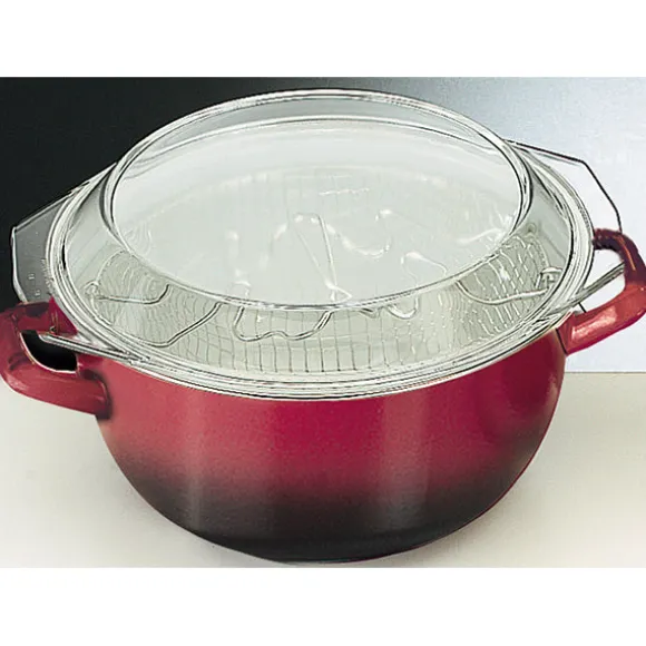 Friteuse traditionnelle acier émaillé 24 cm rouge Ibili