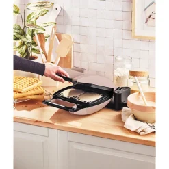 Gaufrier électrique 2 plaques Premium Gaufres® gris minéral 1200 W Lagrange