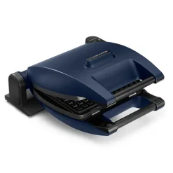 Gaufrier électrique 3 plaques Premium Gaufres® bleu abysse 1200 W Lagrange