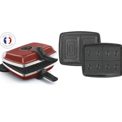 Gaufrier électrique Super 2 Antiadhésif 3 plaques 1000 W Lagrange