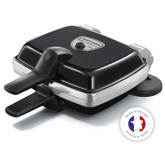 Gaufrier électrique Super 2 Traditionnel noir 1000 W Lagrange