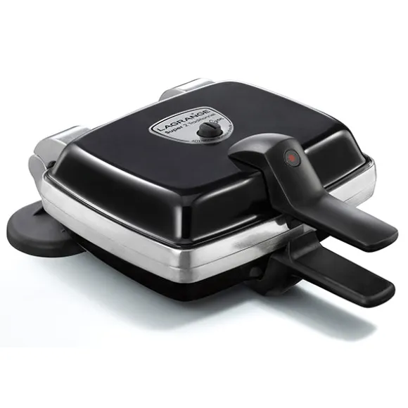 Gaufrier électrique Super 2 Traditionnel noir 1000 W Lagrange
