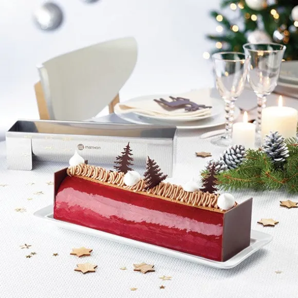 Gouttière à bûche démontable en inox 30 cm Mathon