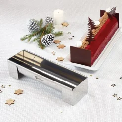 Gouttière à bûche démontable en inox 30 cm Mathon