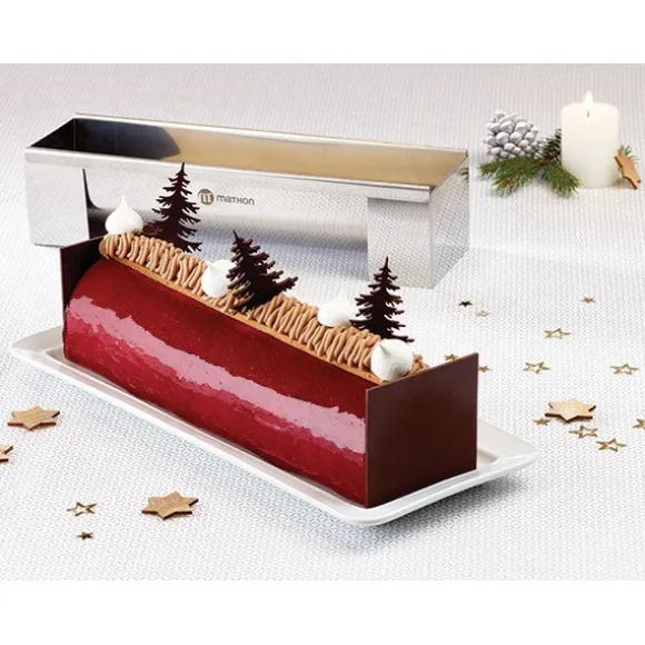 Gouttière à bûche démontable en inox 30 cm Mathon