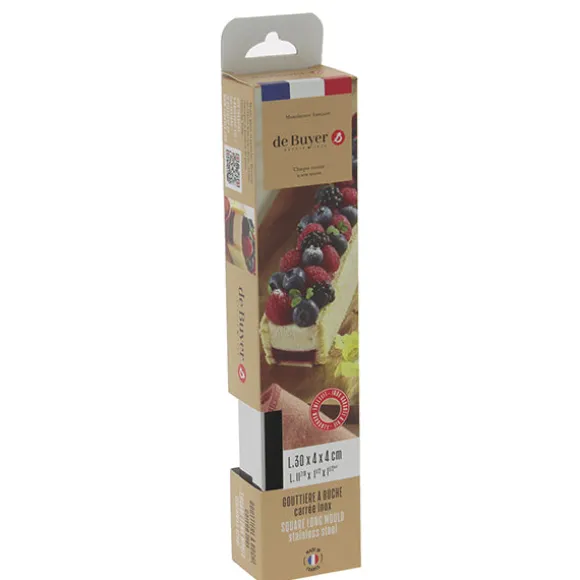 Gouttière démontable en inox 30 x 4 cm De Buyer